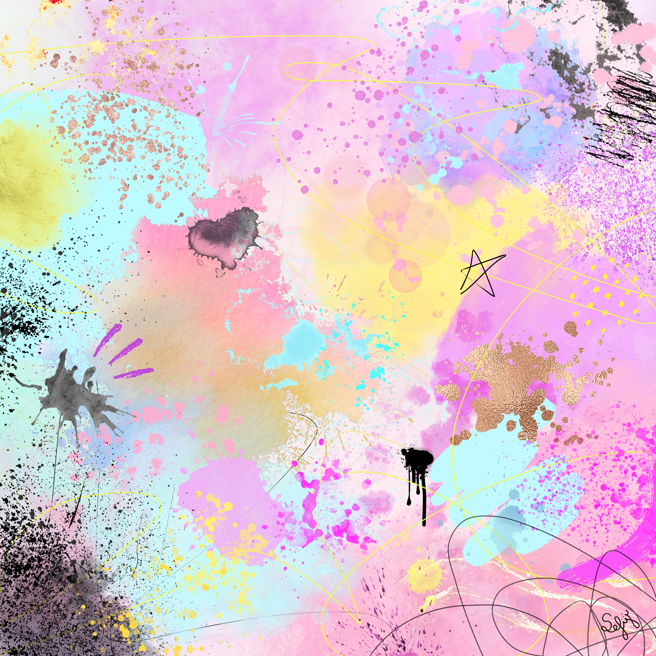Peinture sur toile : "Zoé"