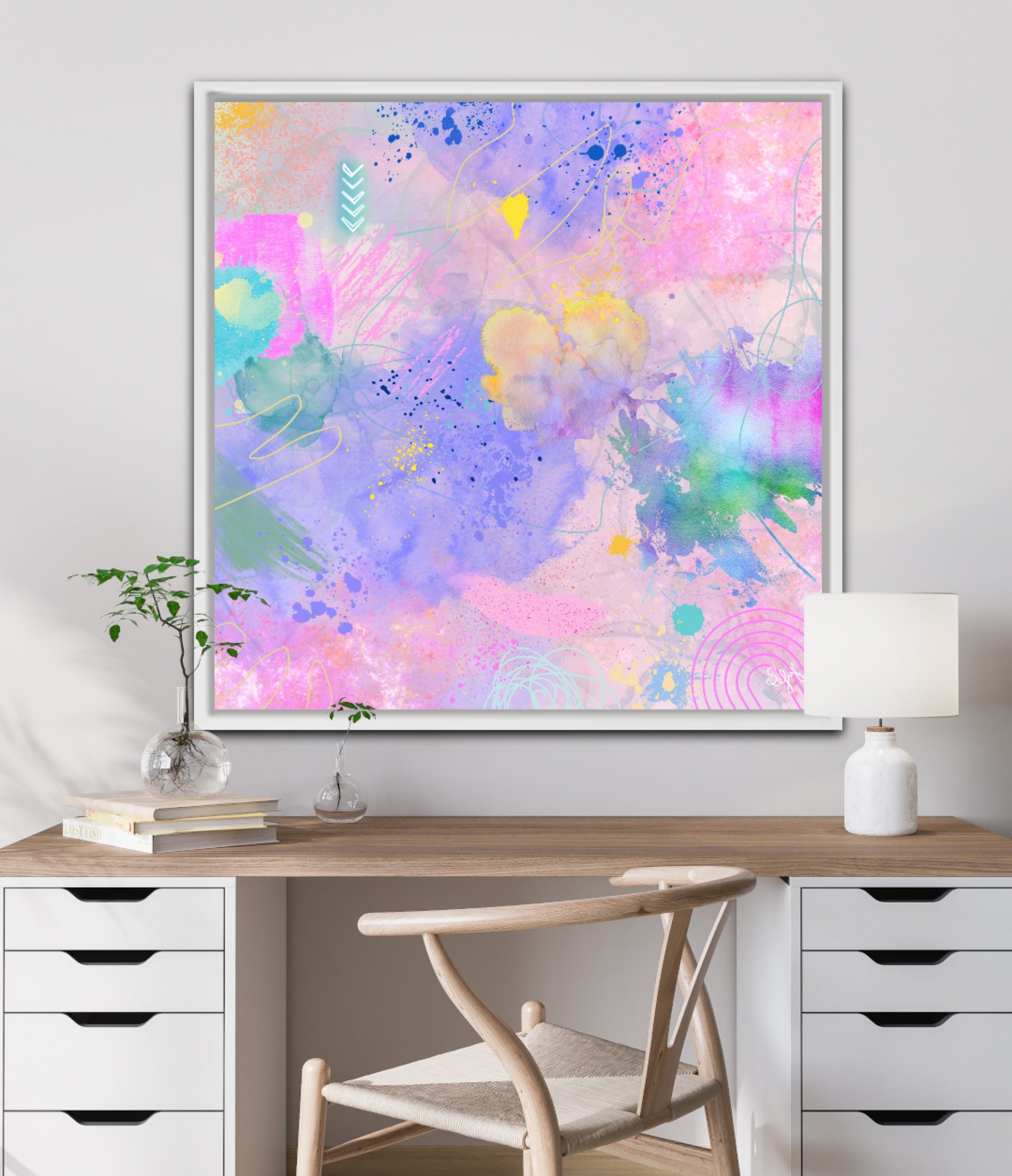 Peinture sur toile: "Nelly"