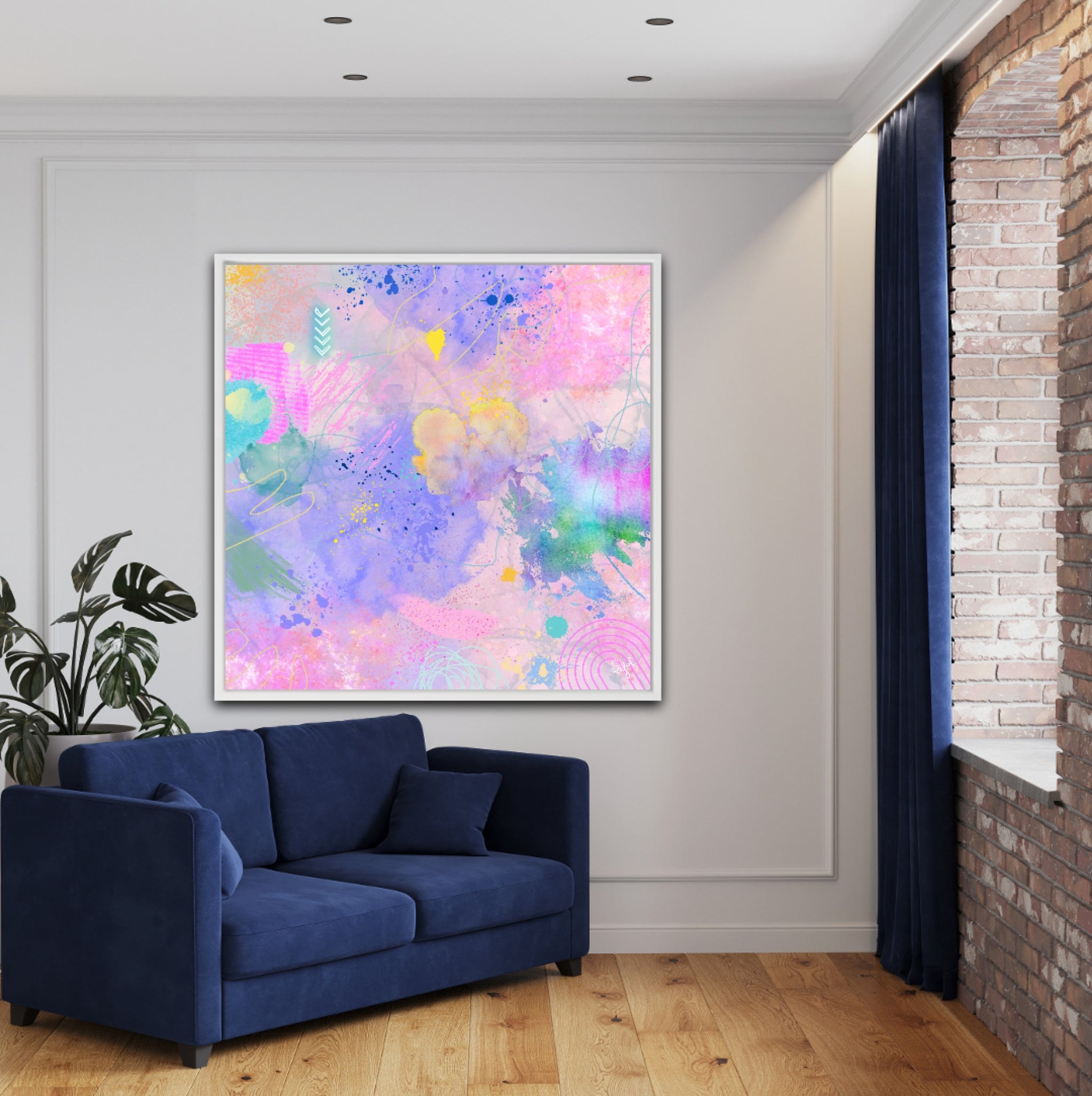 Peinture sur toile: "Nelly"