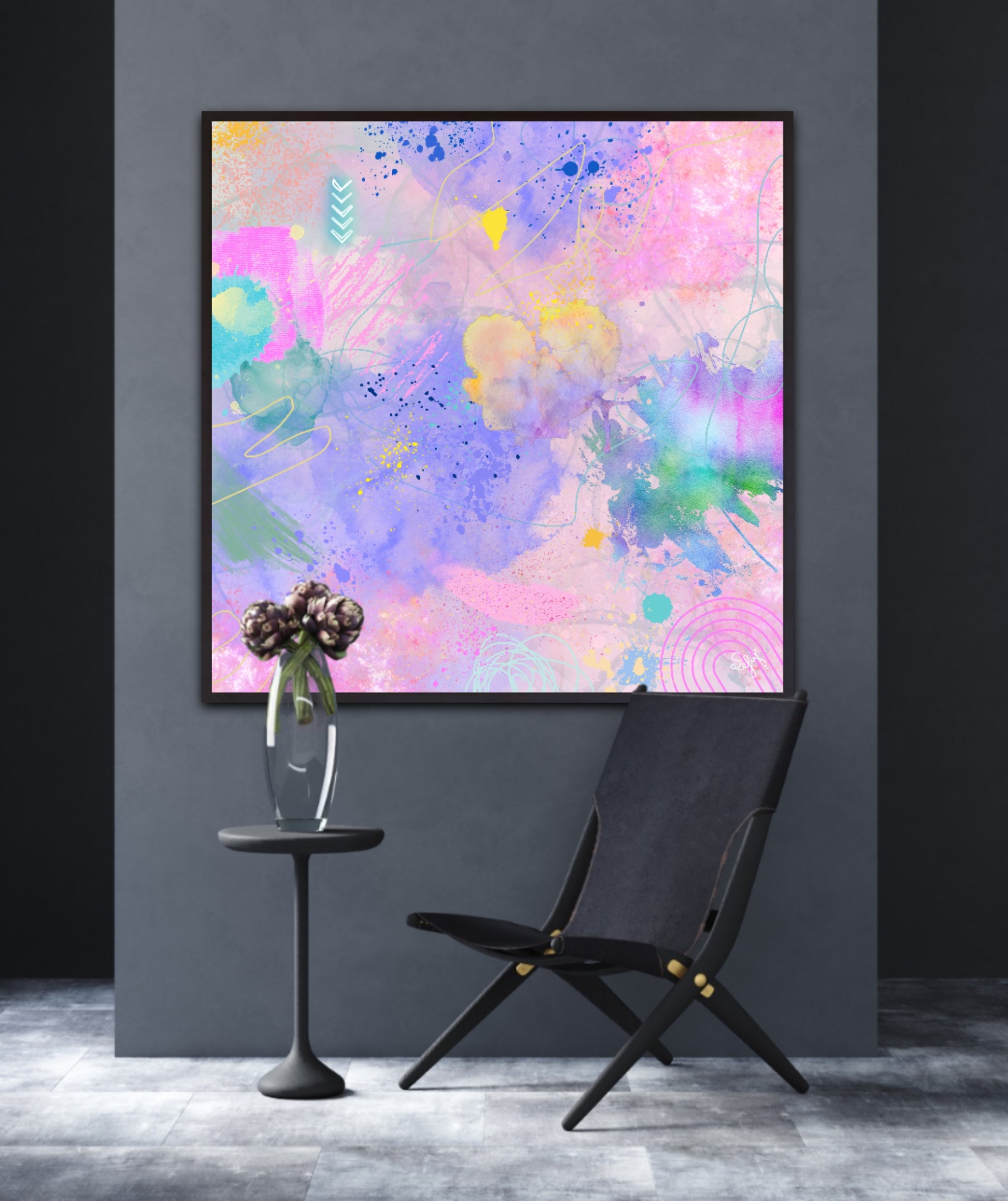 Peinture sur toile: "Nelly"