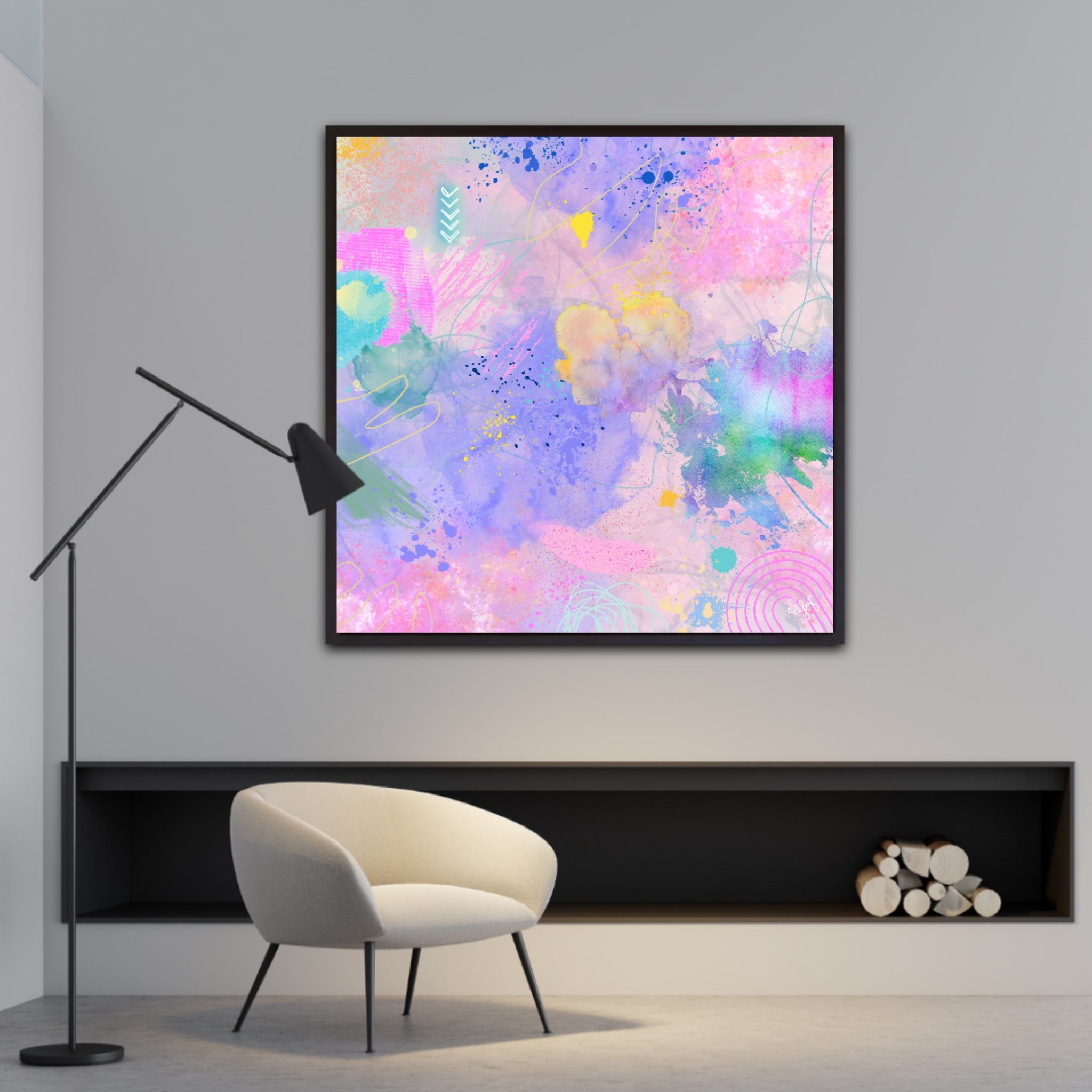 Peinture sur toile: "Nelly"