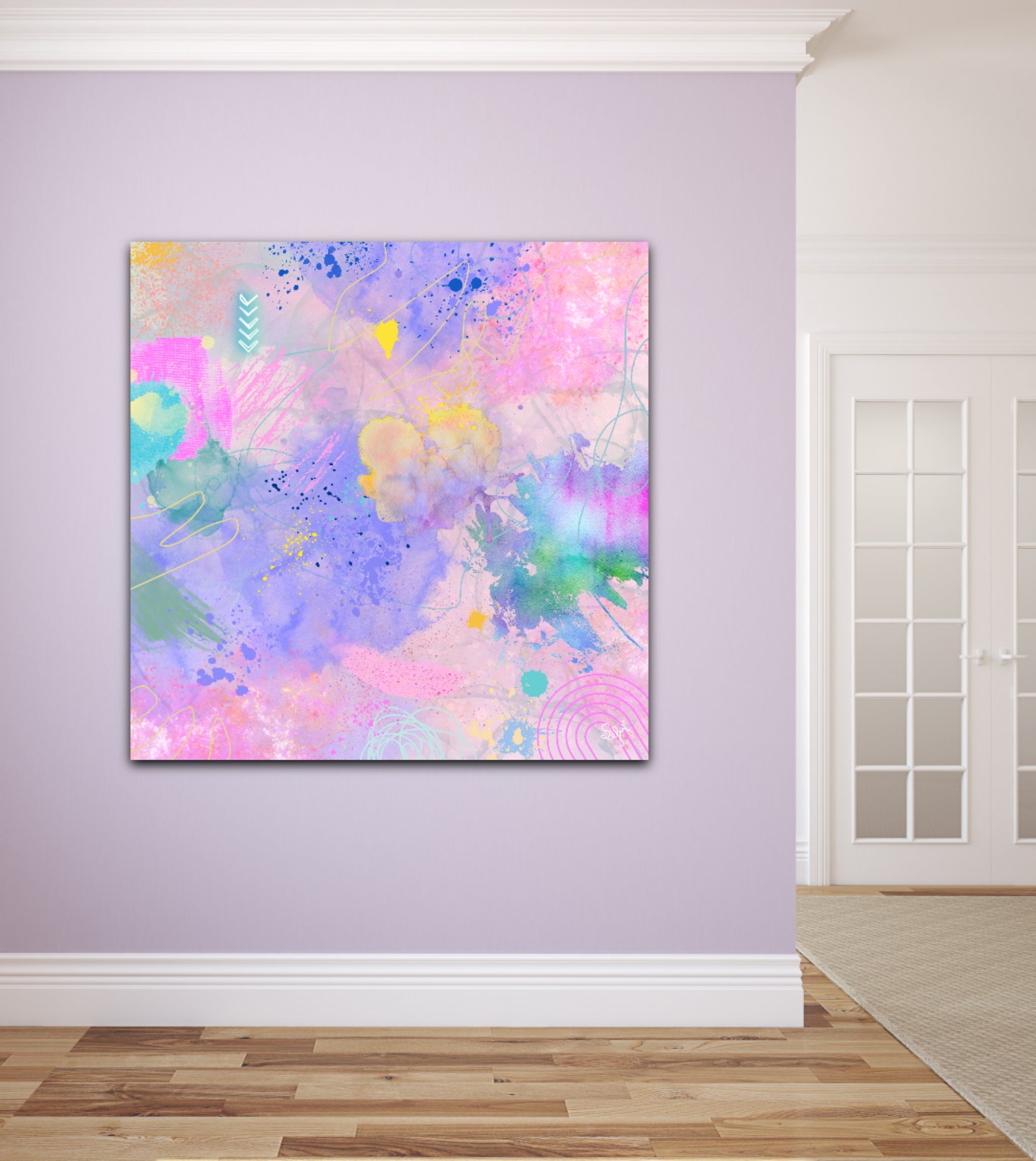 Peinture sur toile: "Nelly"