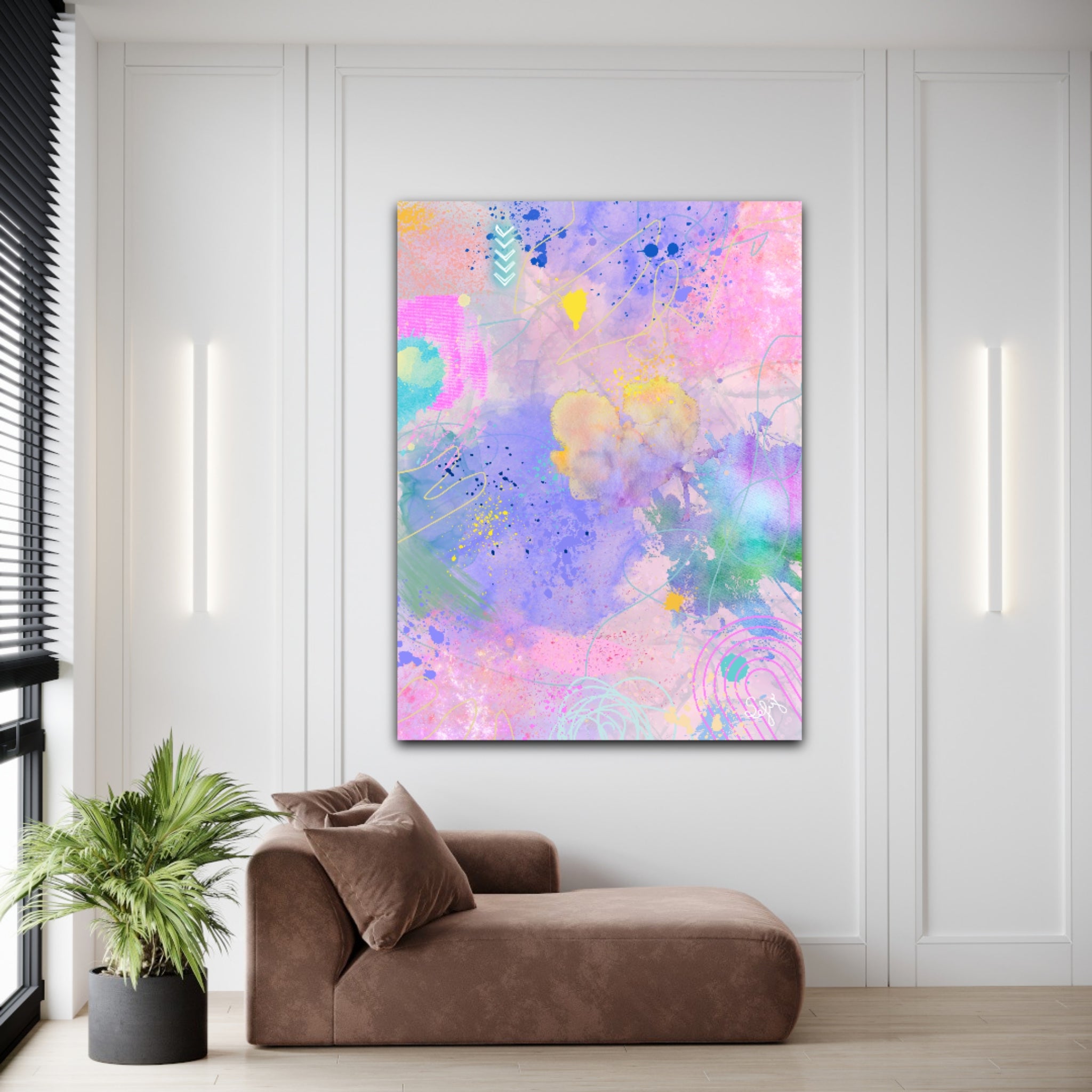 Peinture sur toile: "Nelly"
