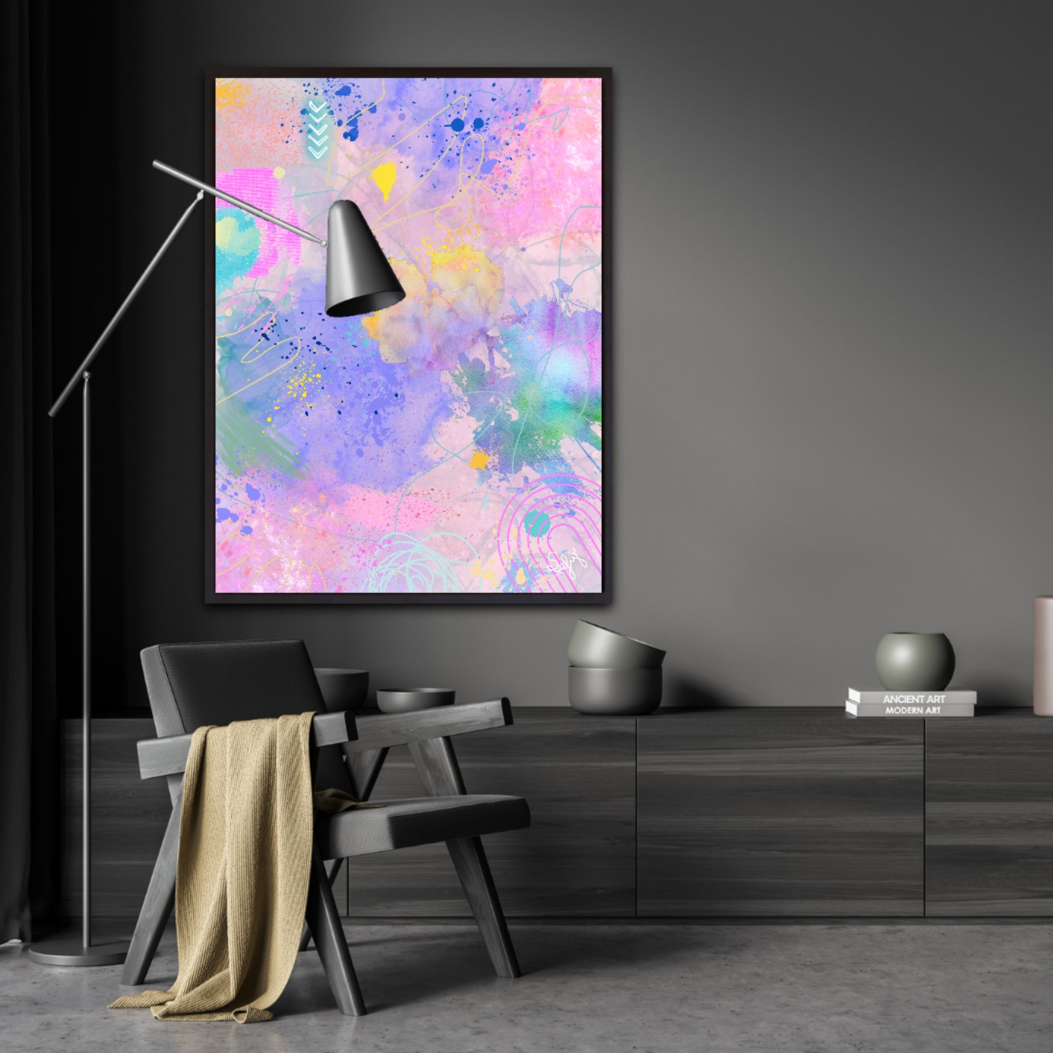 Peinture sur toile: "Nelly"