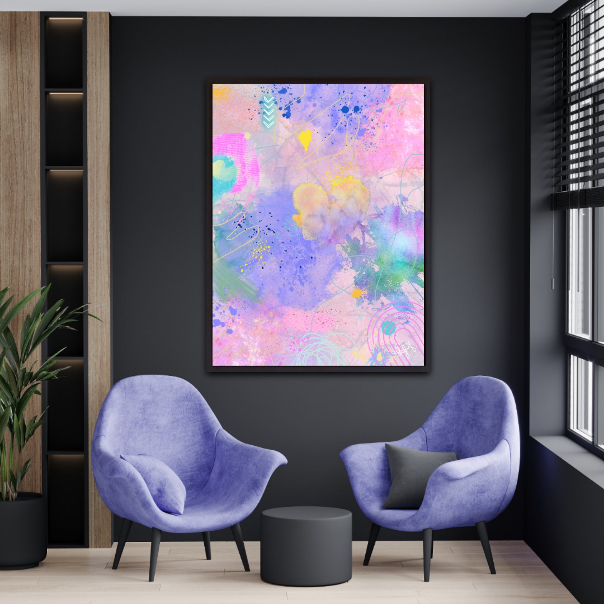 Peinture sur toile: "Nelly"
