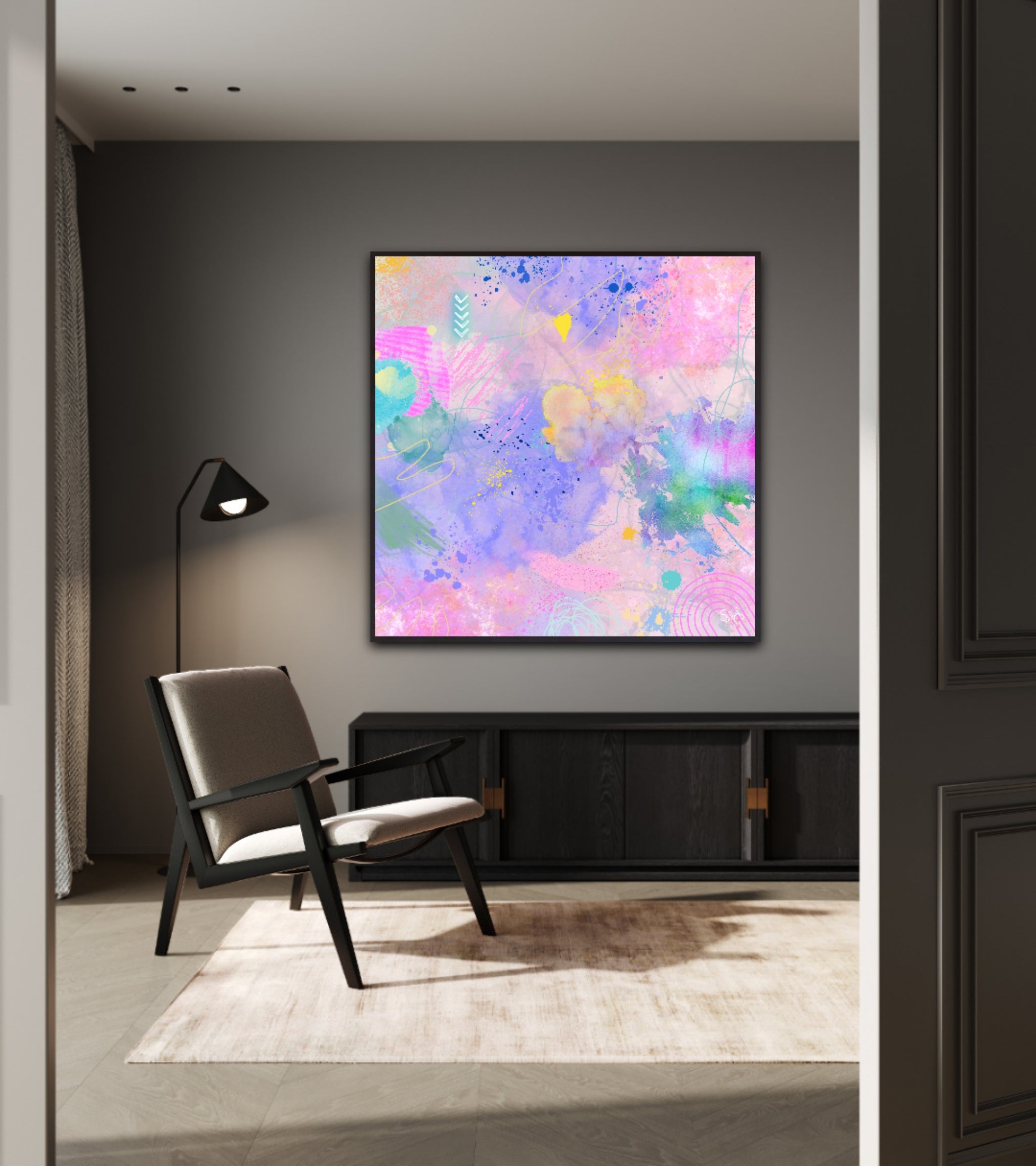 Peinture sur toile: "Nelly"