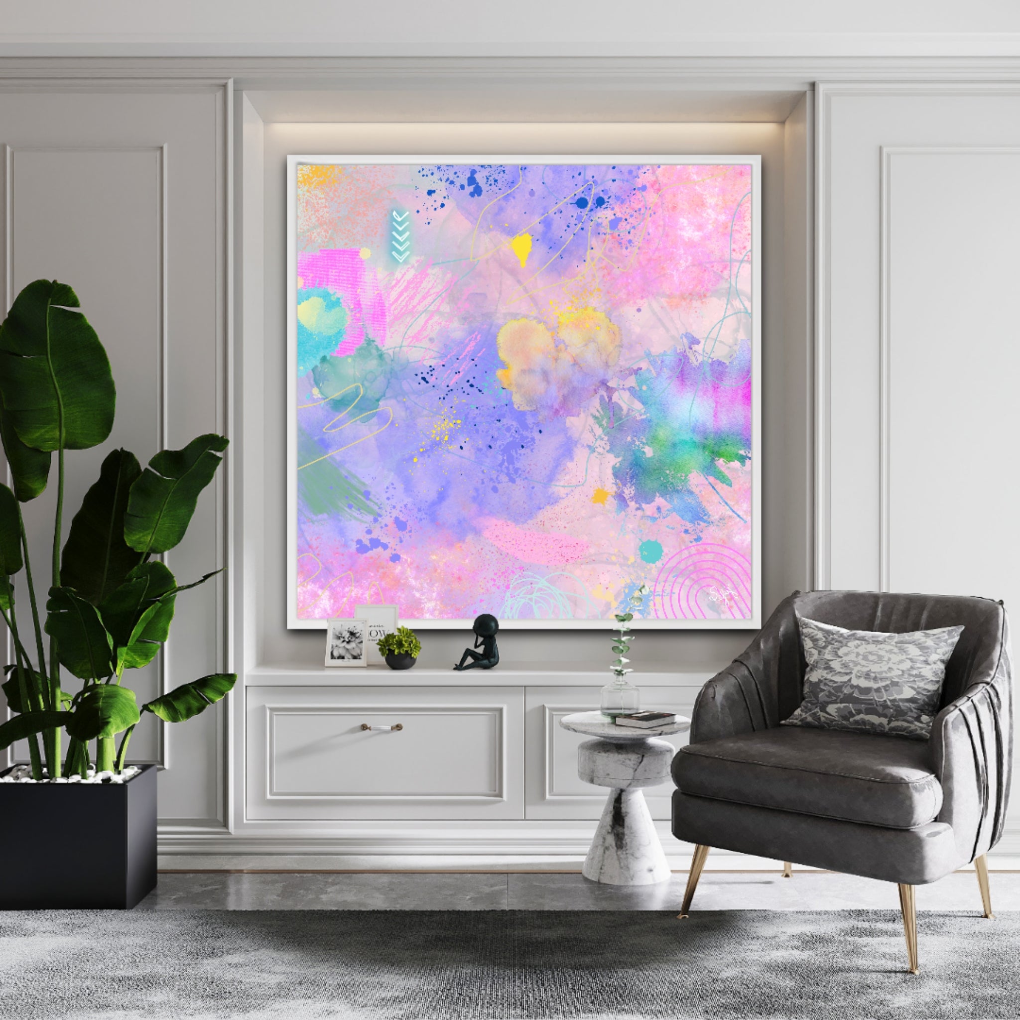 Peinture sur toile: "Nelly"