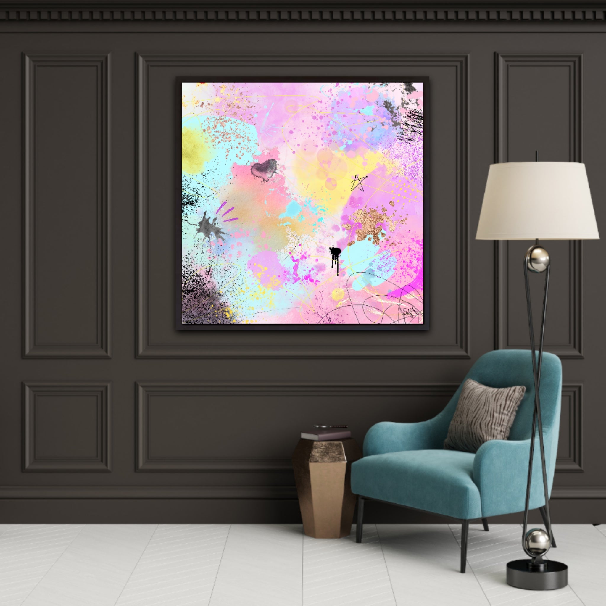 Peinture sur toile : "Zoé"