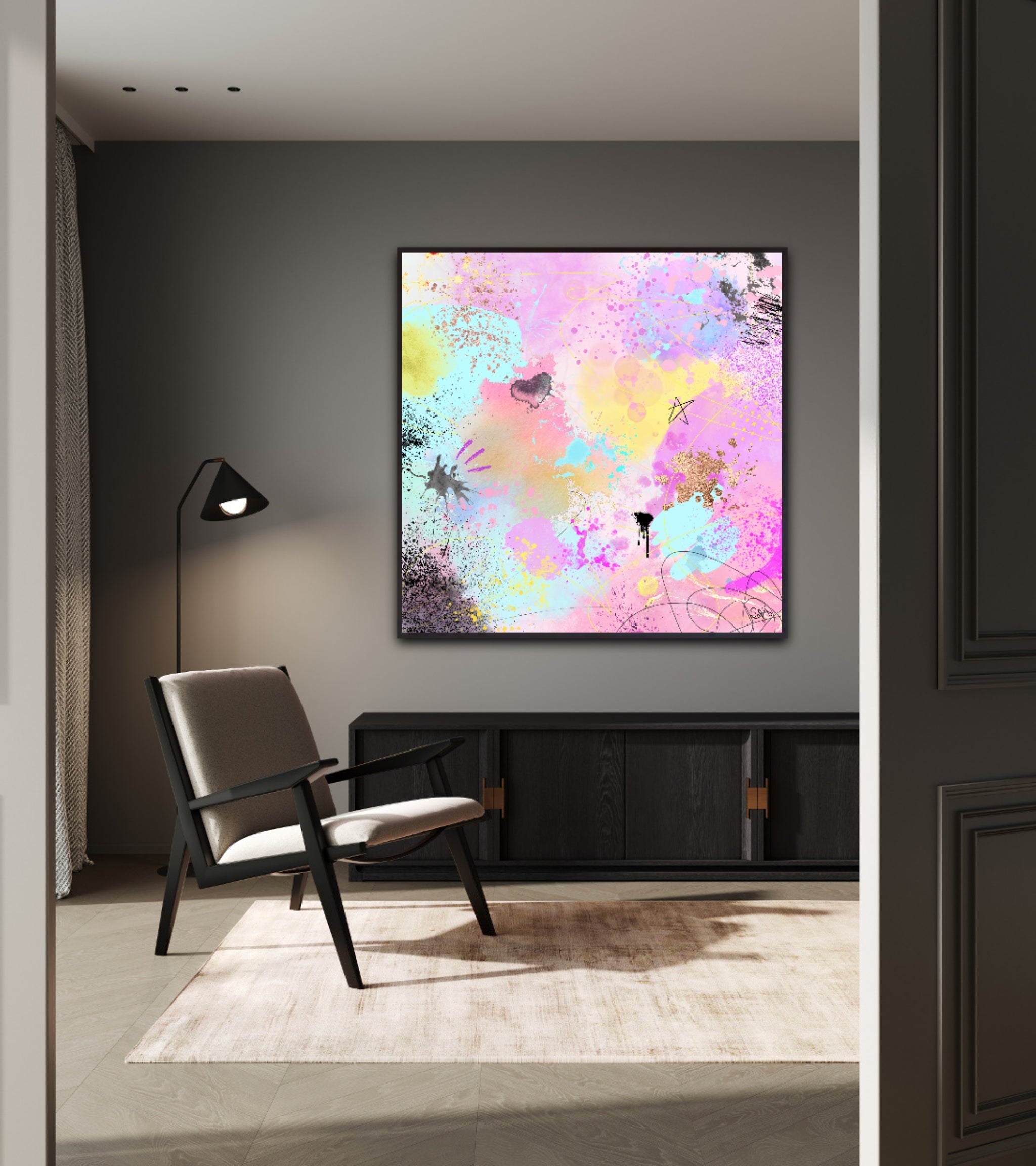 Peinture sur toile : "Zoé"