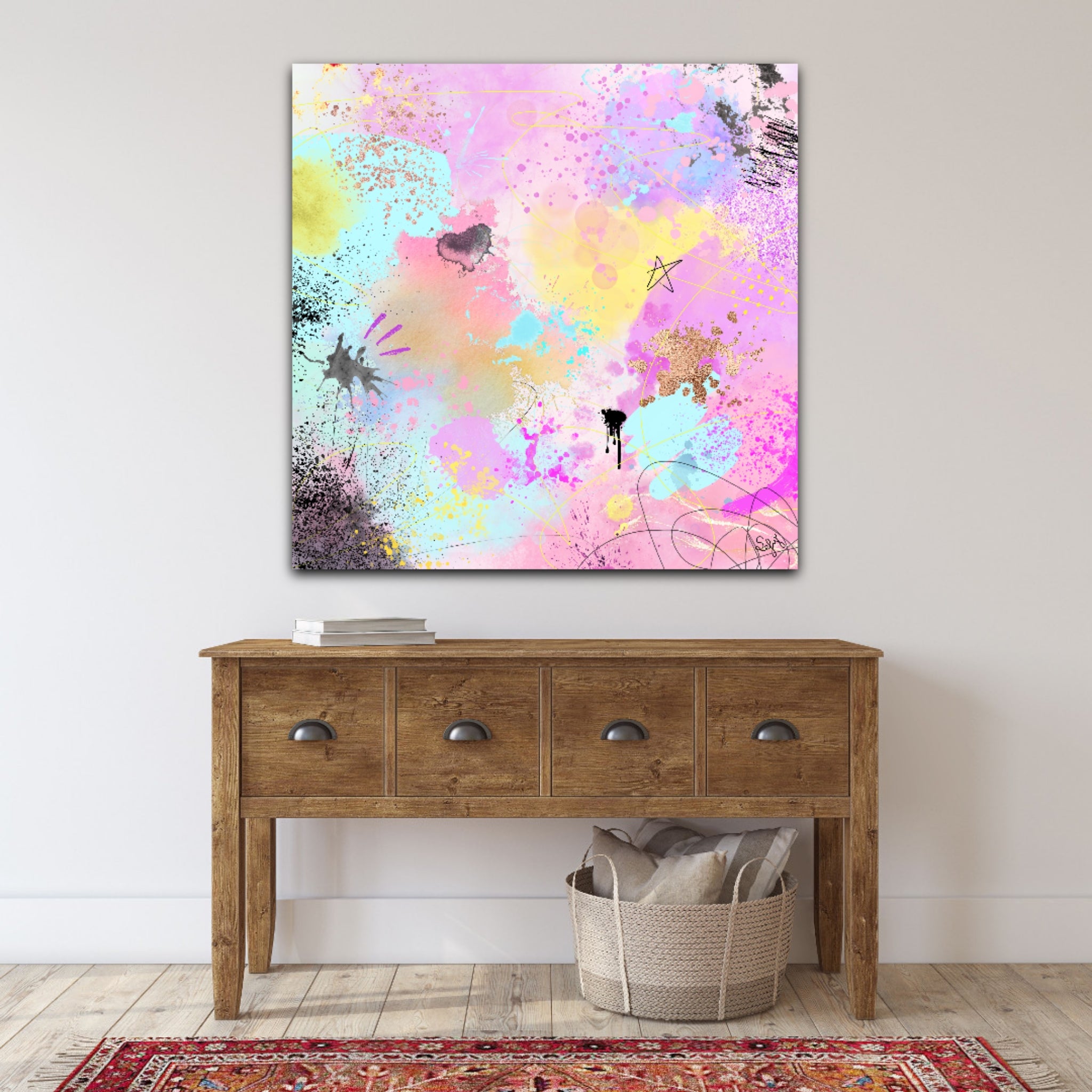 Peinture sur toile : "Zoé"