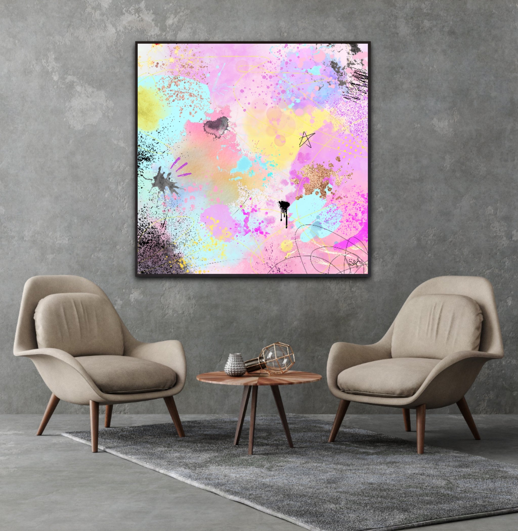 Peinture sur toile : "Zoé"