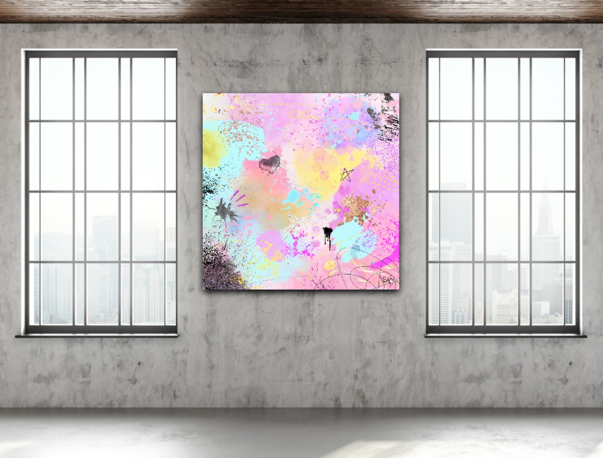 Peinture sur toile : "Zoé"