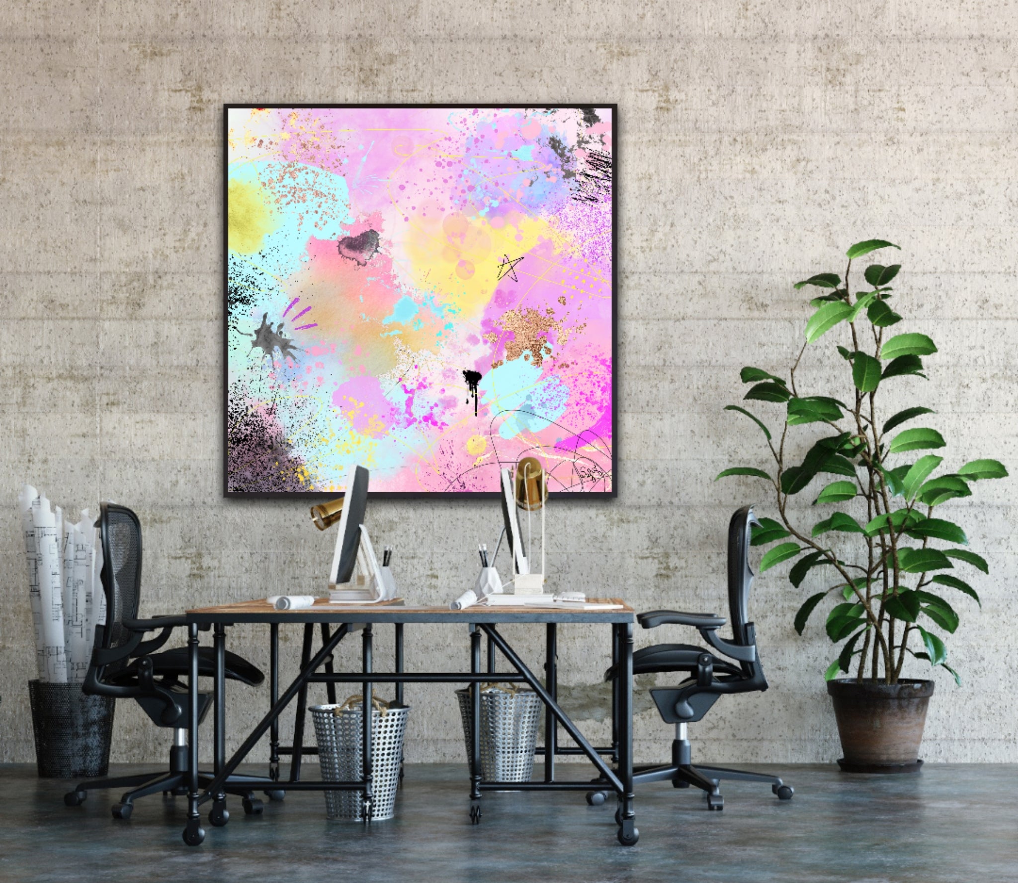 Peinture sur toile : "Zoé"