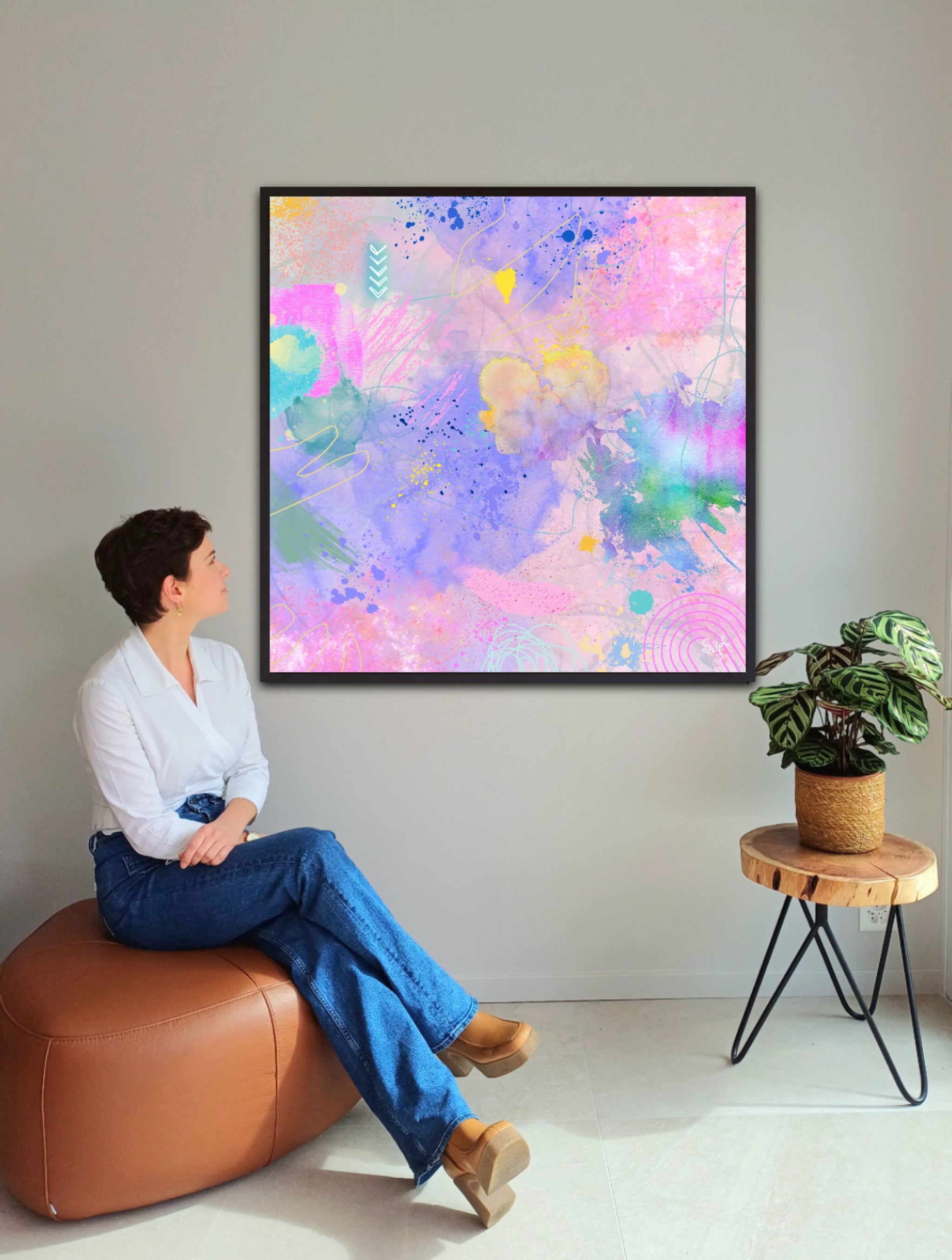 Peinture sur toile: "Nelly"