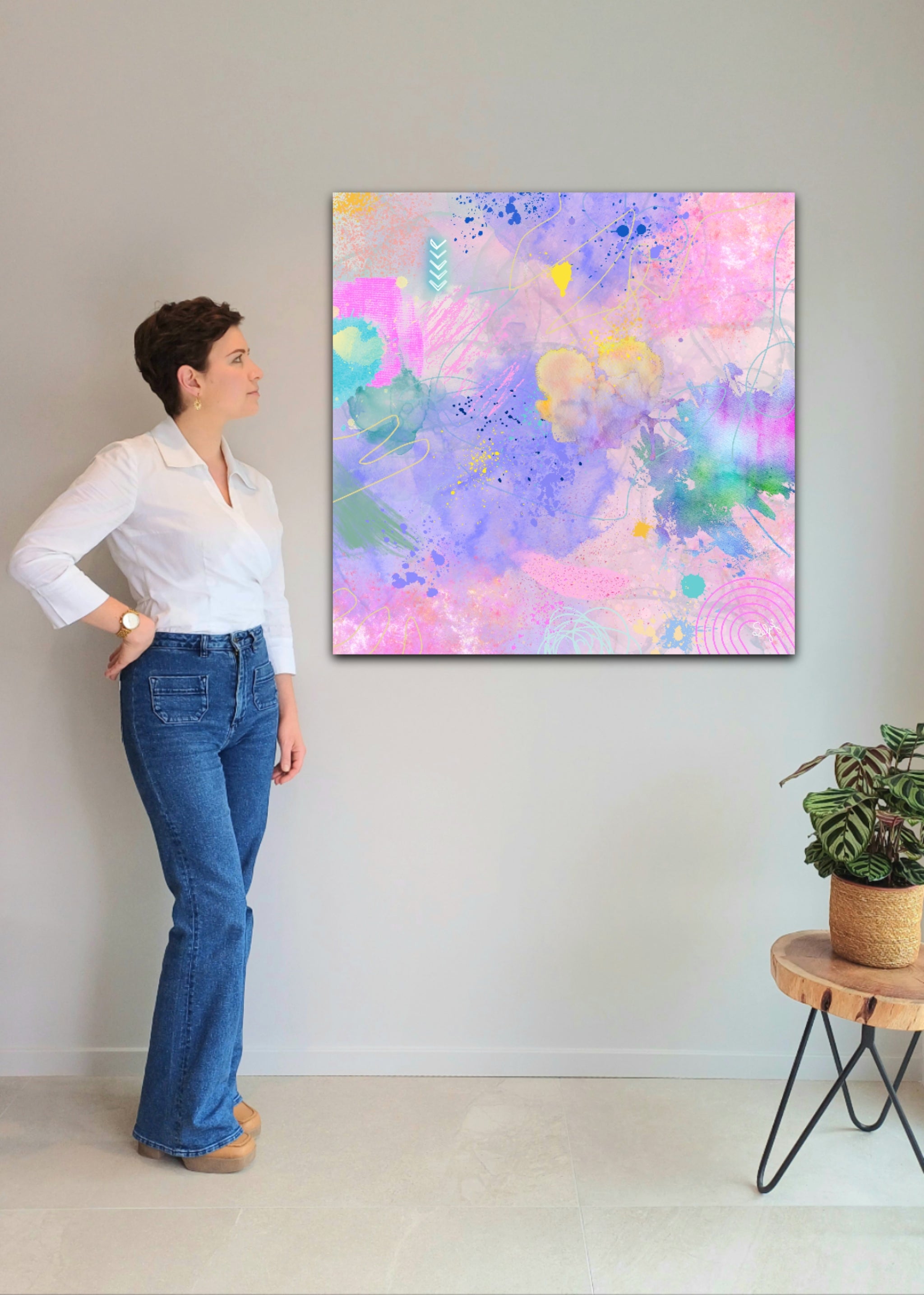 Peinture sur toile: "Nelly"