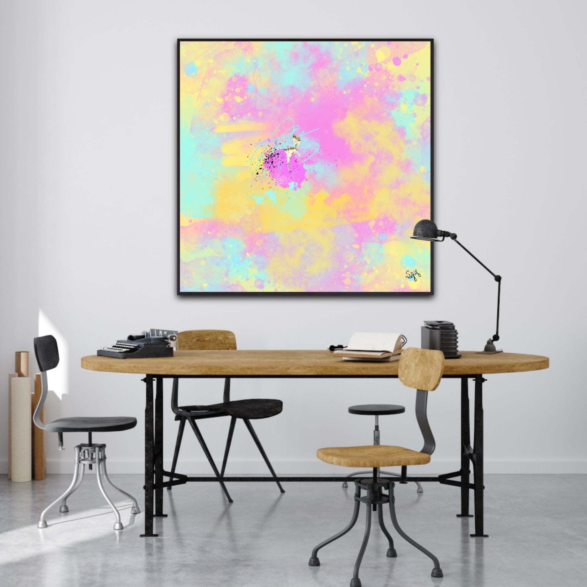 Peinture sur toile: "Baptiste"