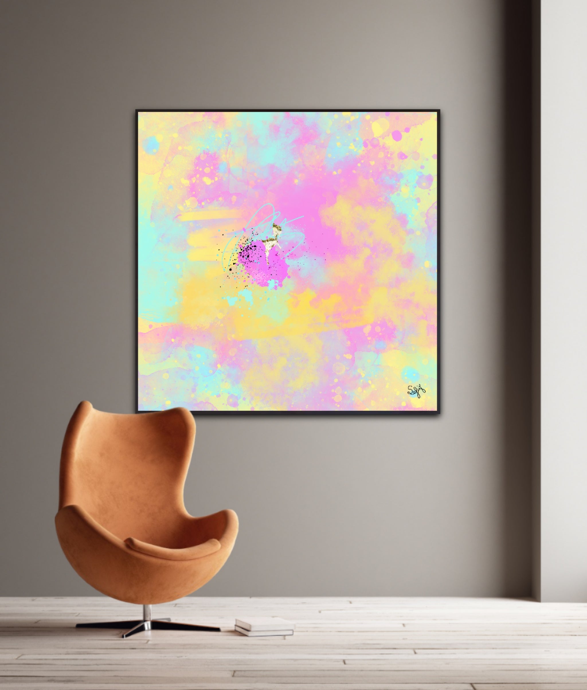 Peinture sur toile: "Baptiste"