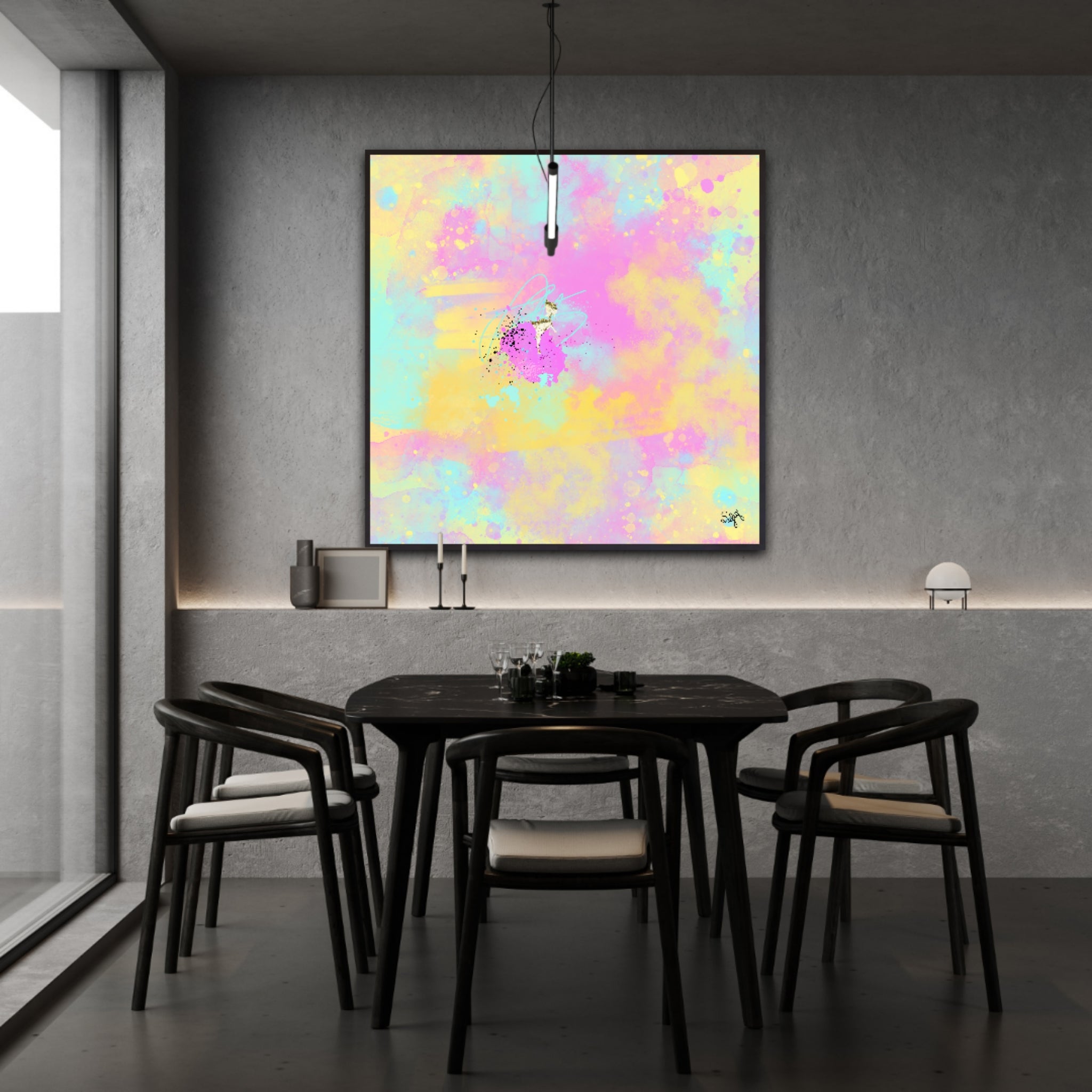 Peinture sur toile: "Baptiste"