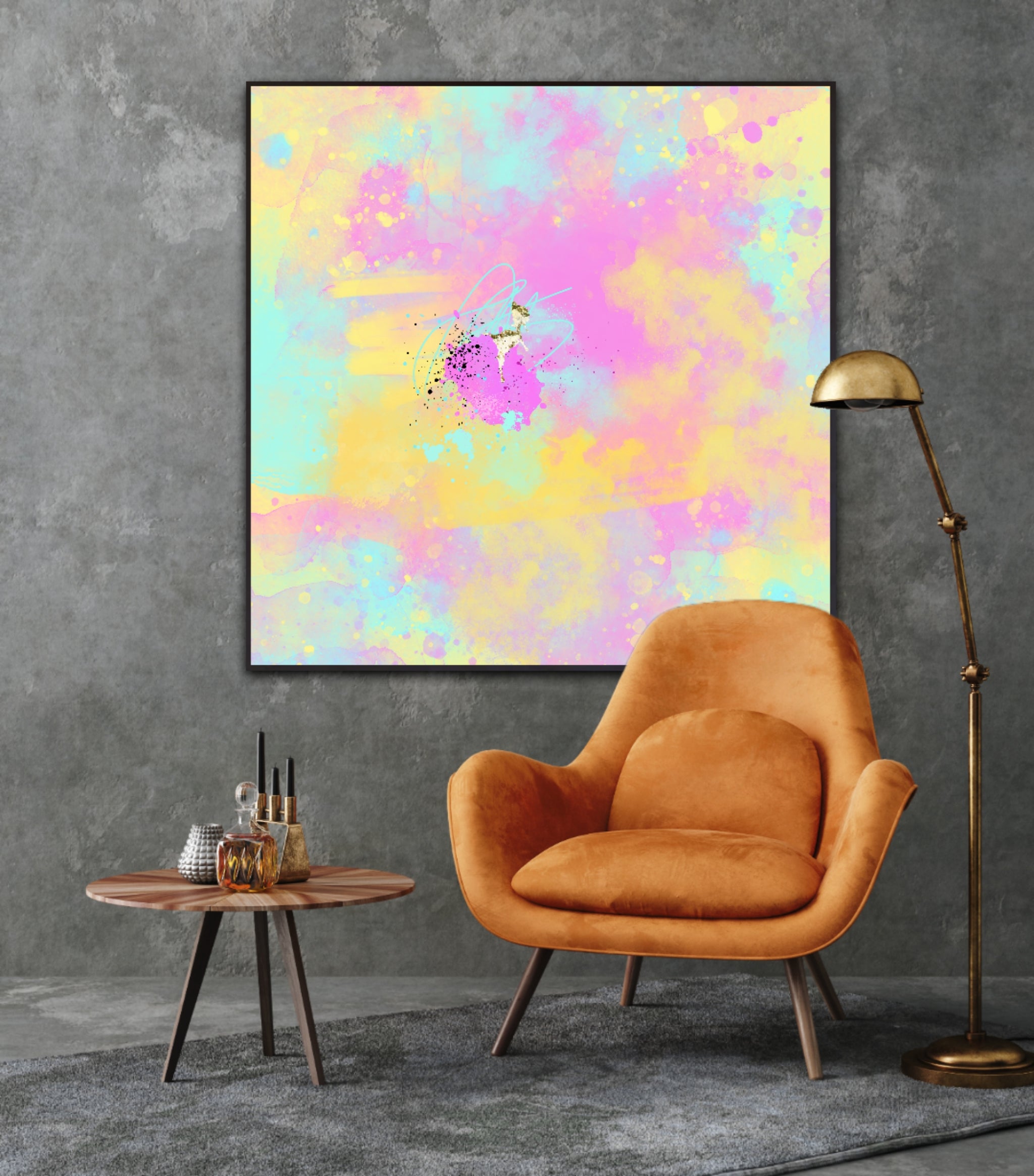 Peinture sur toile: "Baptiste"