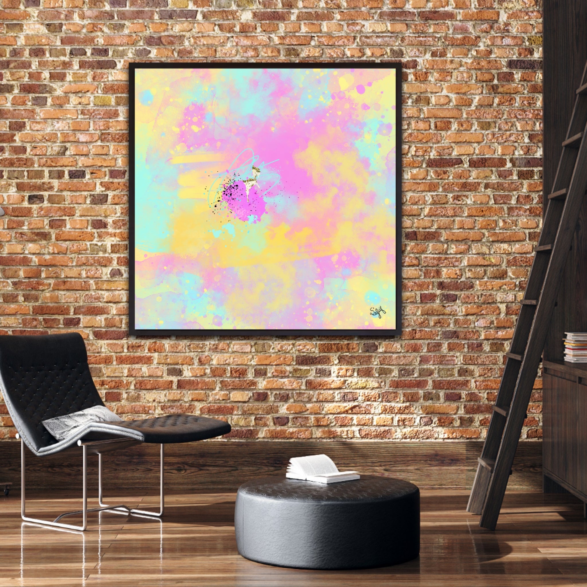 Peinture sur toile: "Baptiste"