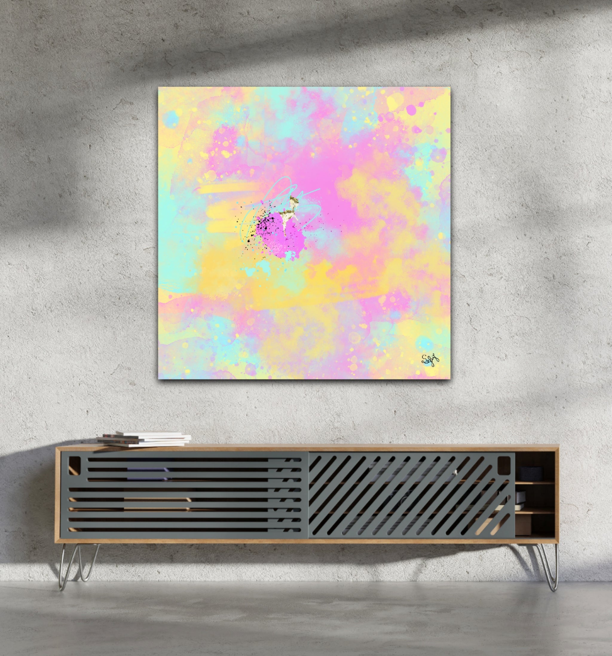 Peinture sur toile: "Baptiste"
