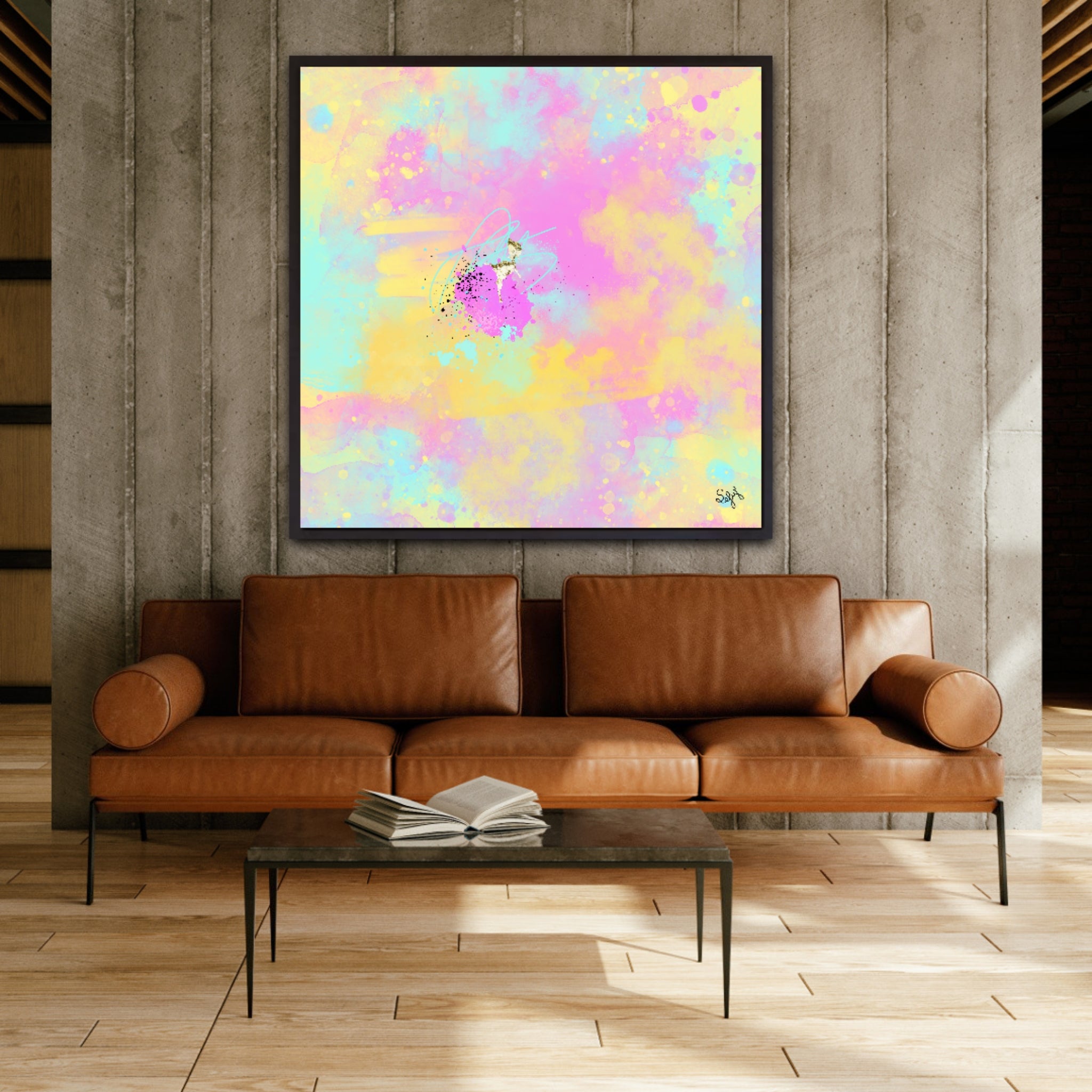 Peinture sur toile: "Baptiste"