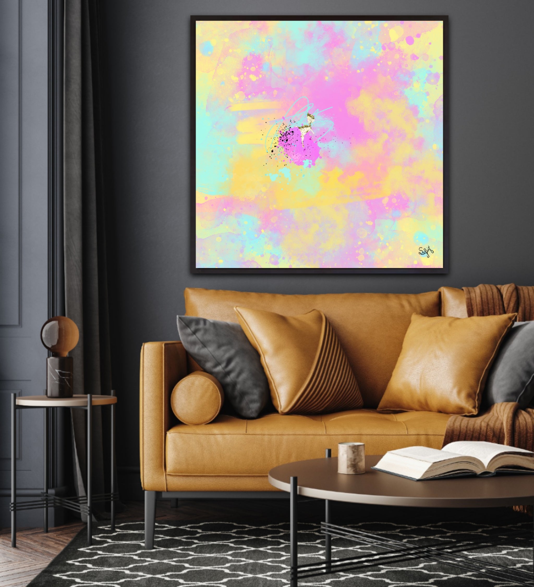 Peinture sur toile: "Baptiste"