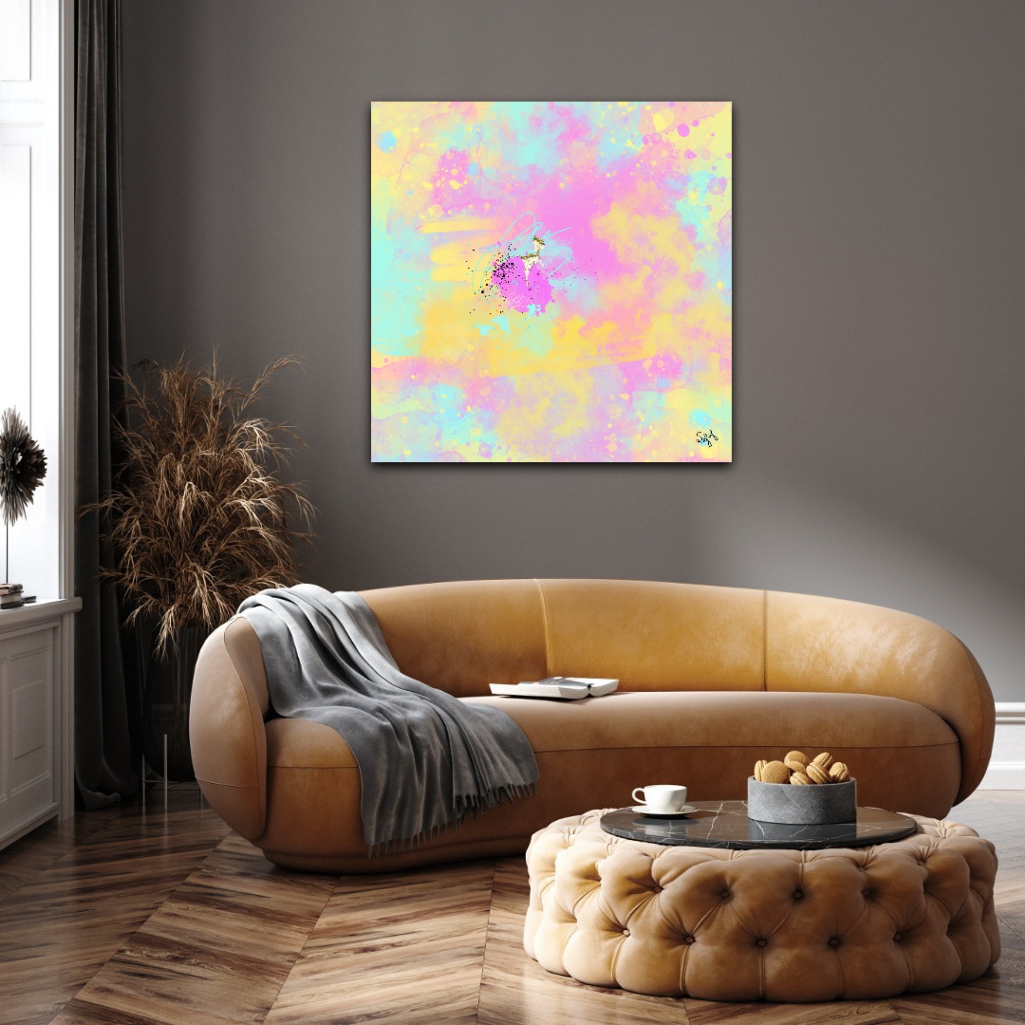 Peinture sur toile: "Baptiste"