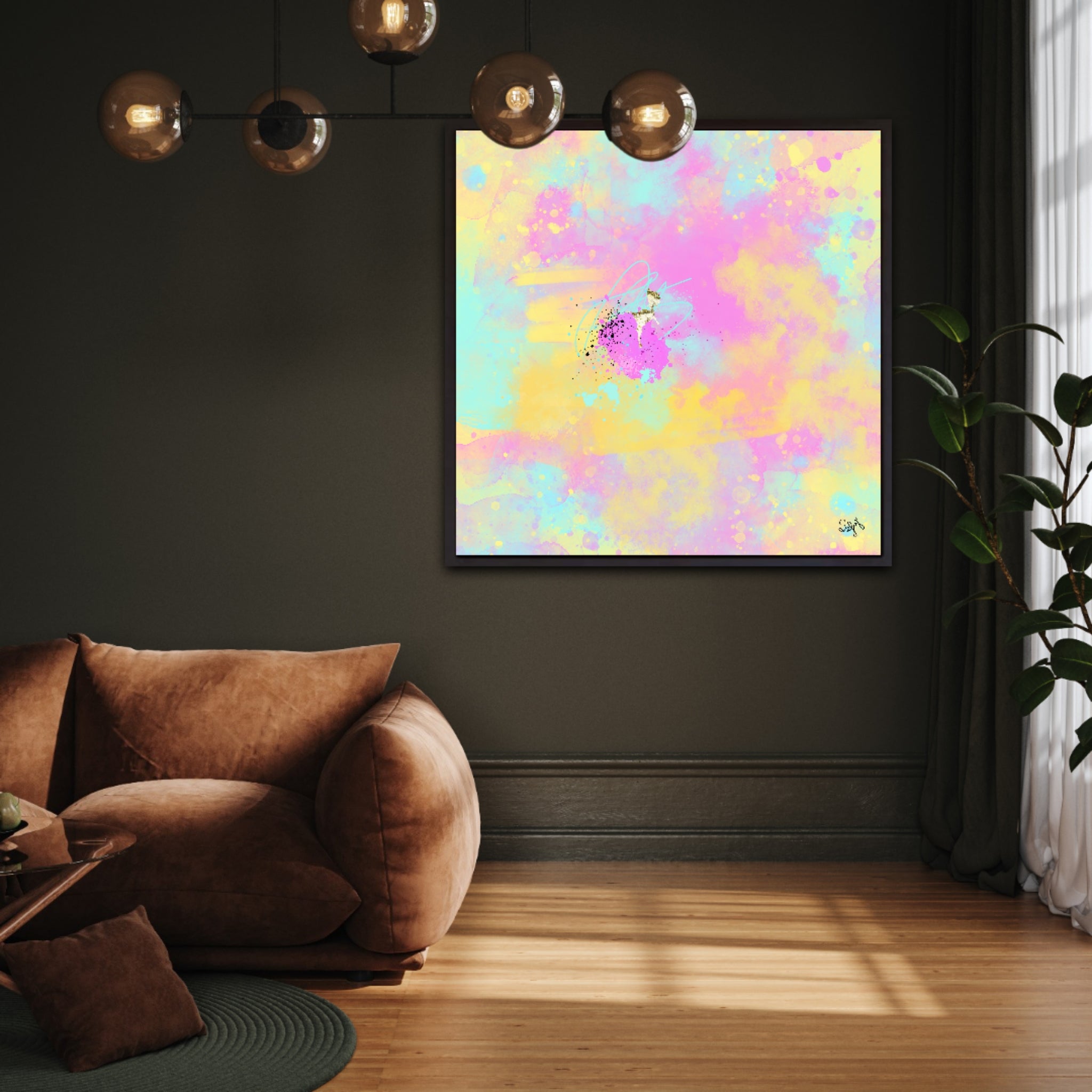Peinture sur toile: "Baptiste"