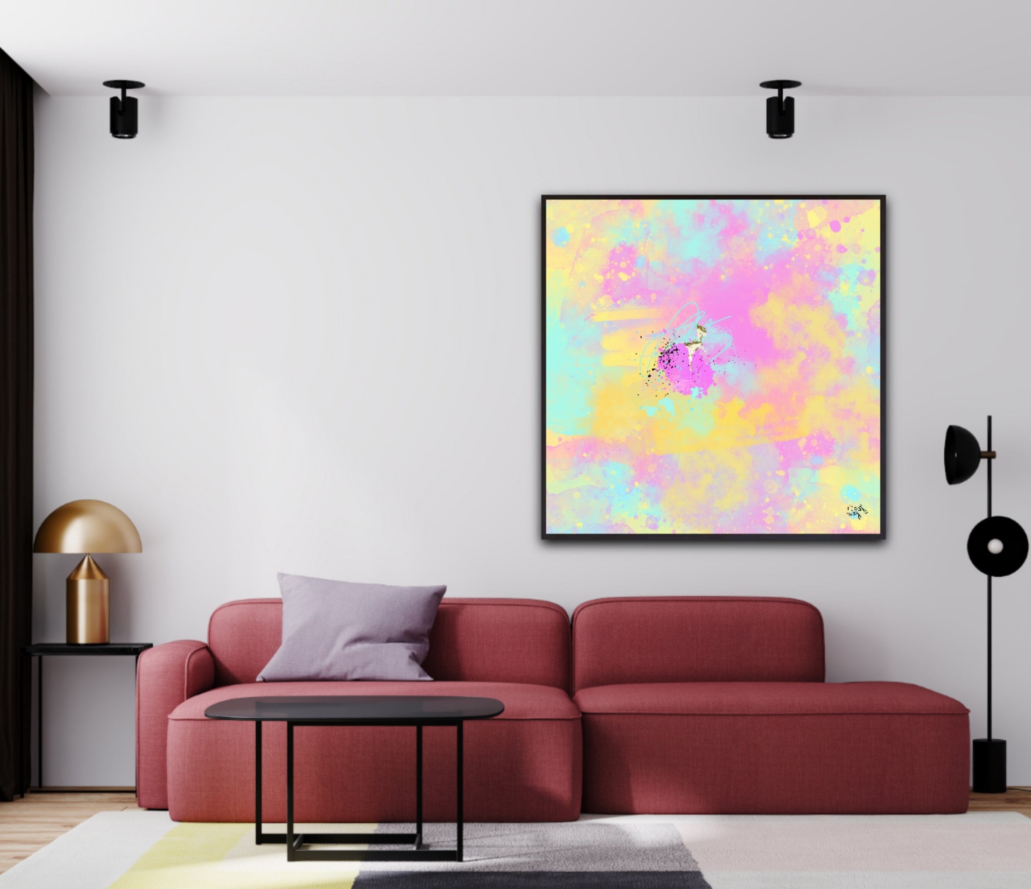 Peinture sur toile: "Baptiste"
