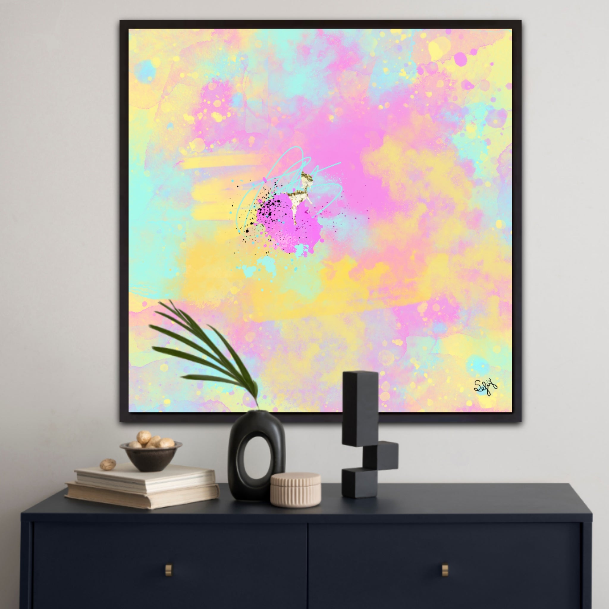 Peinture sur toile: "Baptiste"