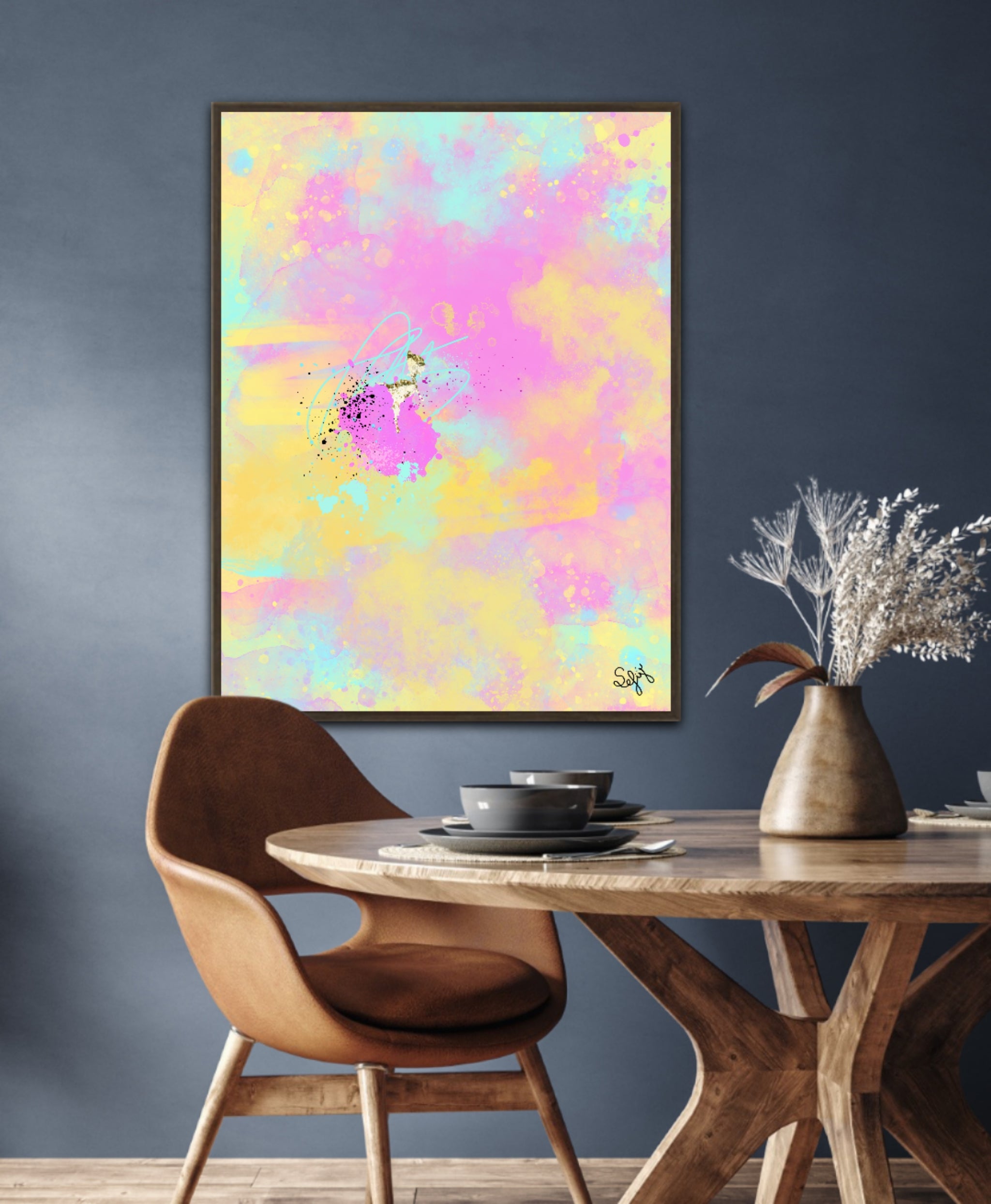 Peinture sur toile: "Baptiste"