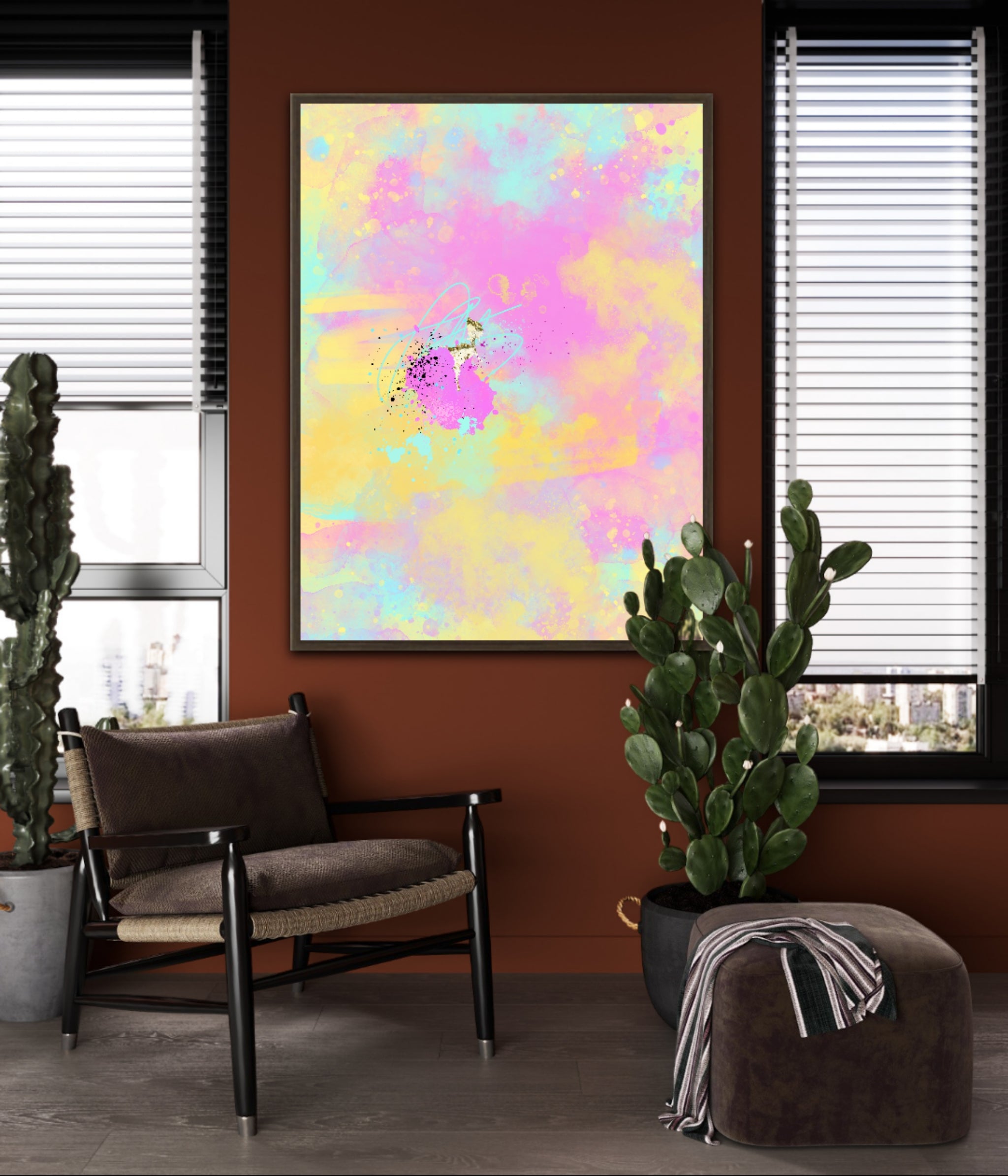 Peinture sur toile: "Baptiste"
