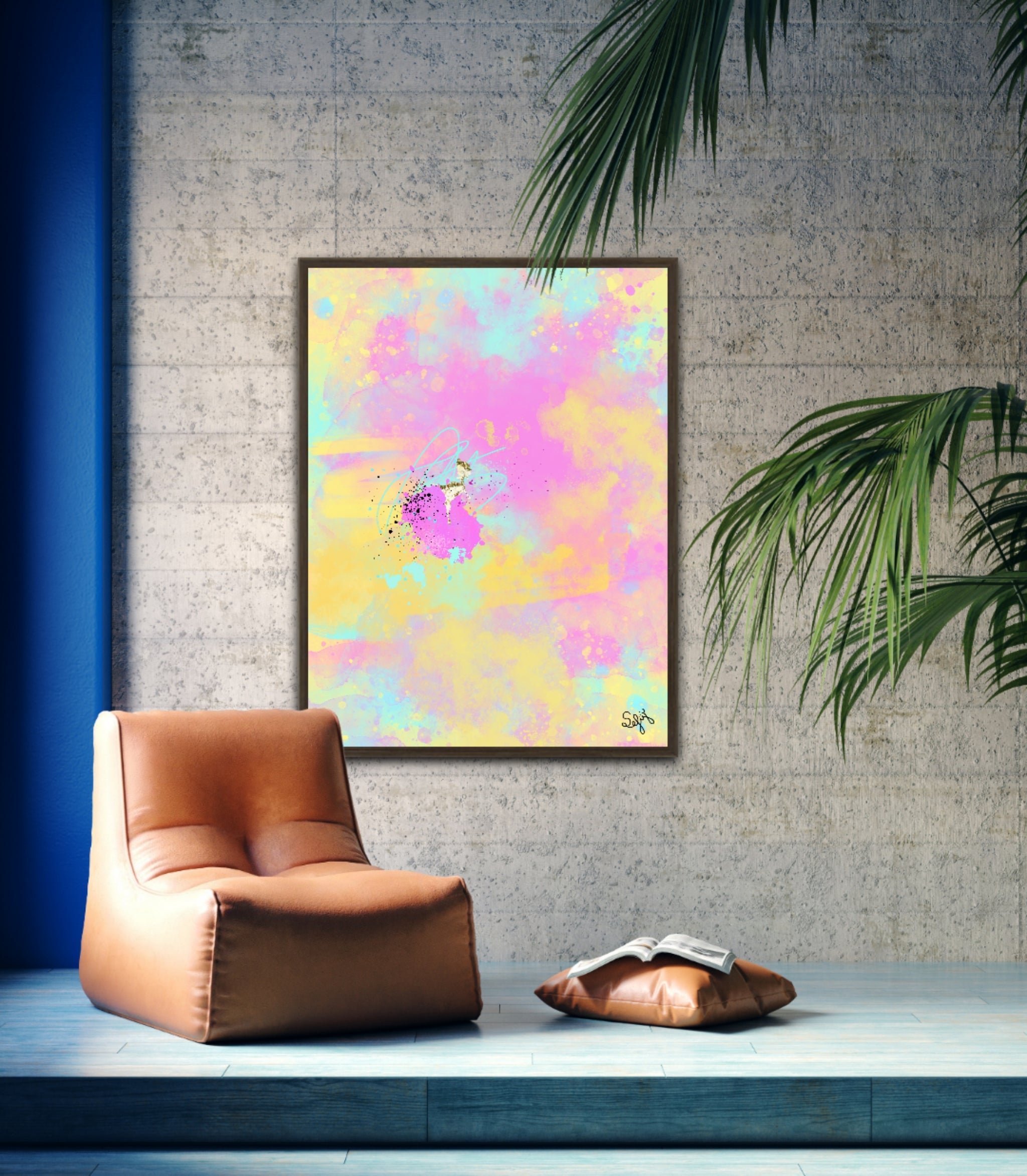 Peinture sur toile: "Baptiste"