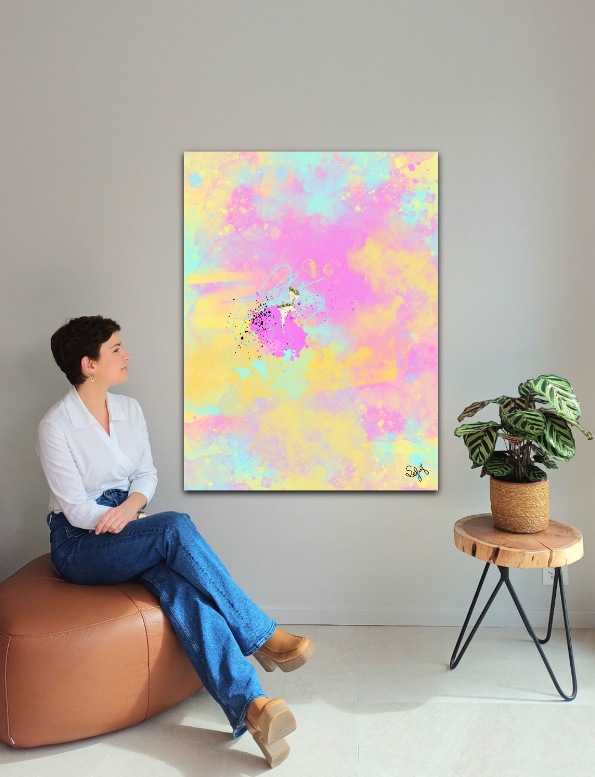 Peinture sur toile: "Baptiste"