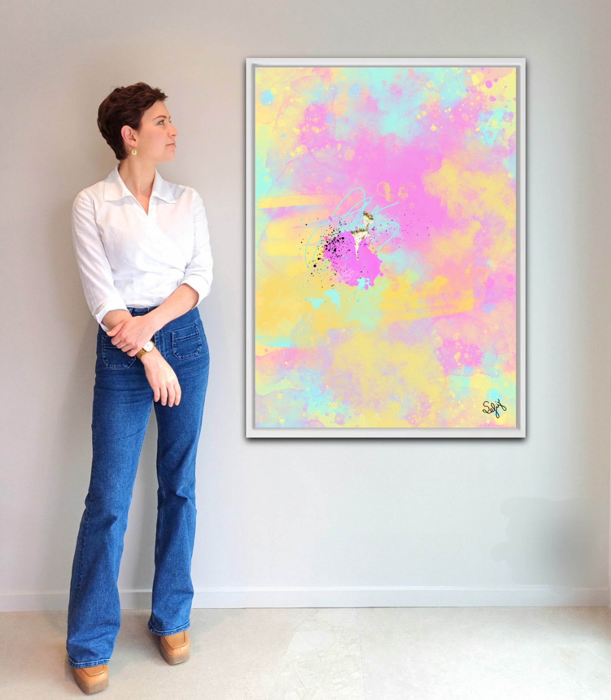 Peinture sur toile: "Baptiste"