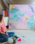Peinture sur toile: "Marguerite"
