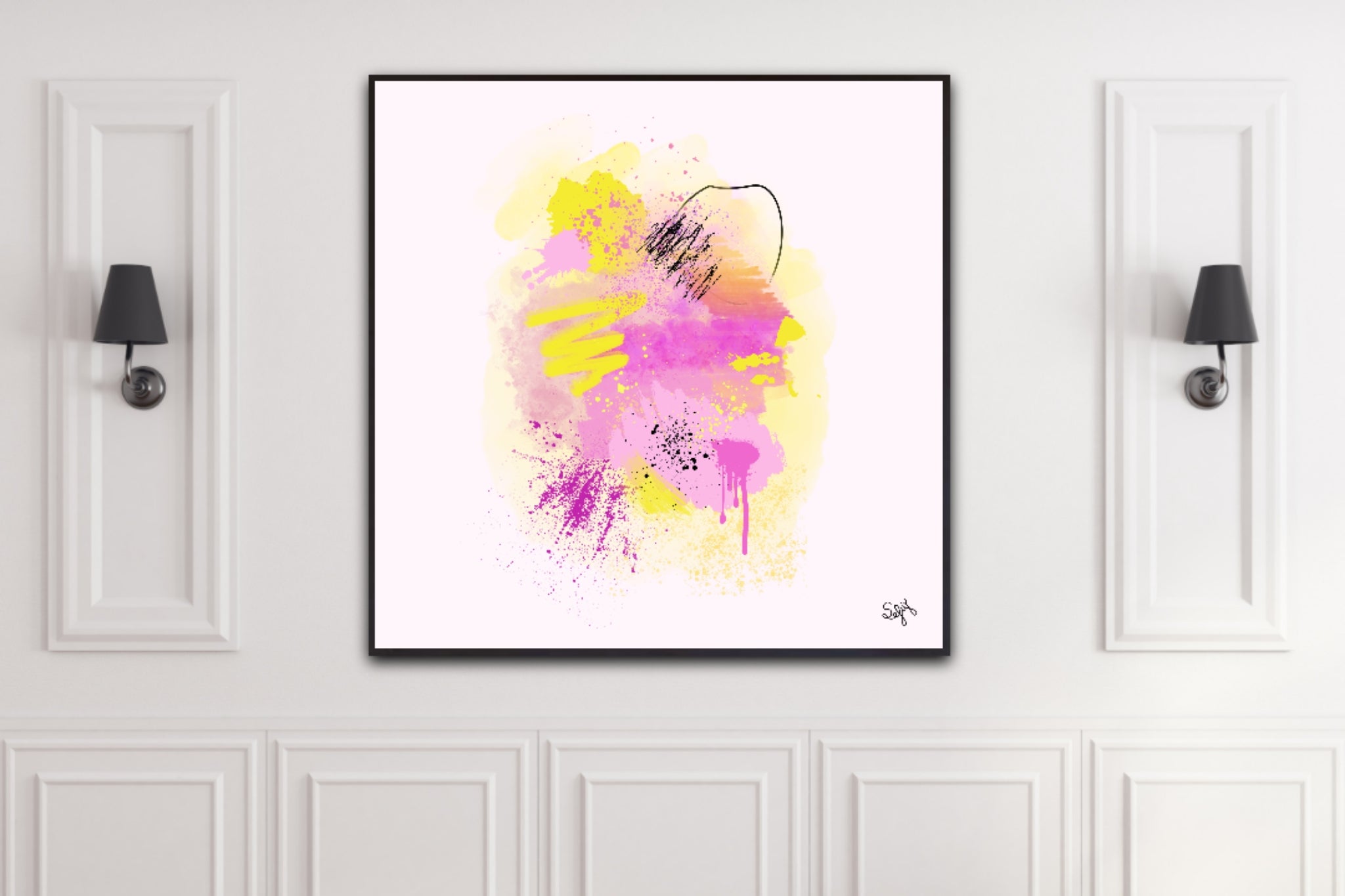 Peinture sur toile: &quot;Lola&quot;